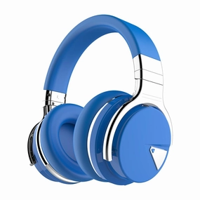 E7 Active Noise Cancelling Bluetooth Over-ear HeadphonesBlue bone conduction headphones, kids headphones
