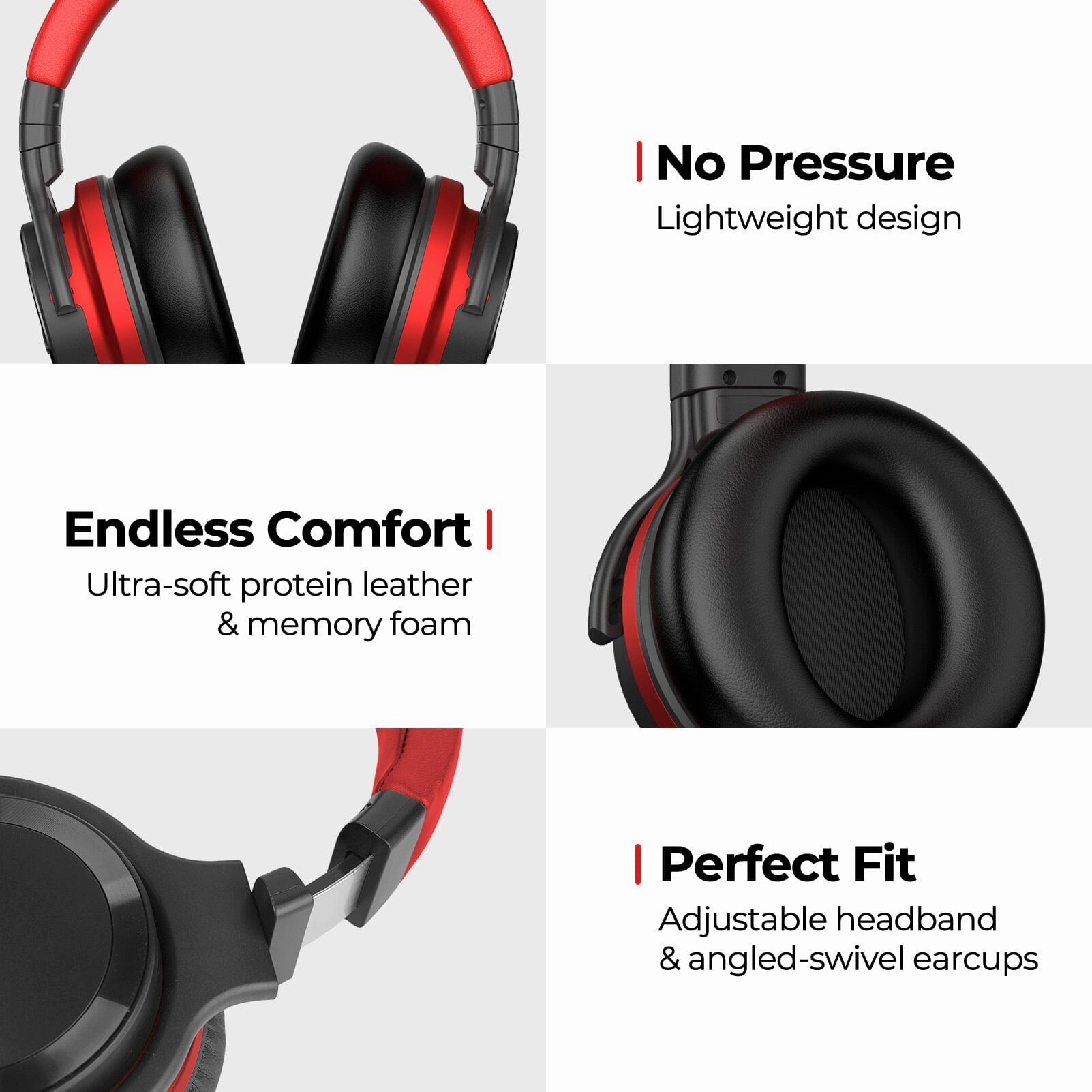 E7 Active Noise Cancelling Headphones Wireless 5.0 Bluetooth Headphones with Rich Bass