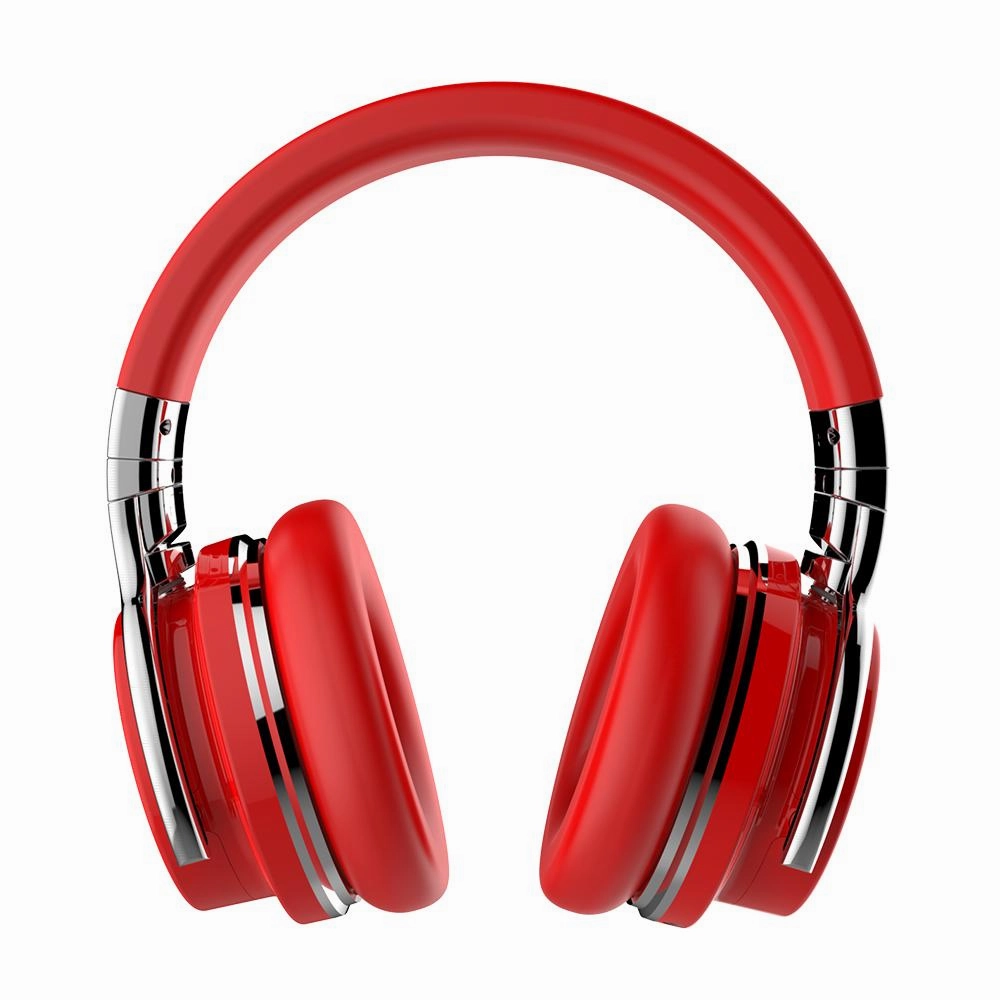 E7 Active Noise Cancelling Wireless Bluetooth Over-ear HeadphonesRed