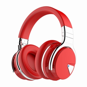 E7 Active Noise Cancelling Wireless Bluetooth Over-ear HeadphonesRed bone conduction headphones, kids headphones