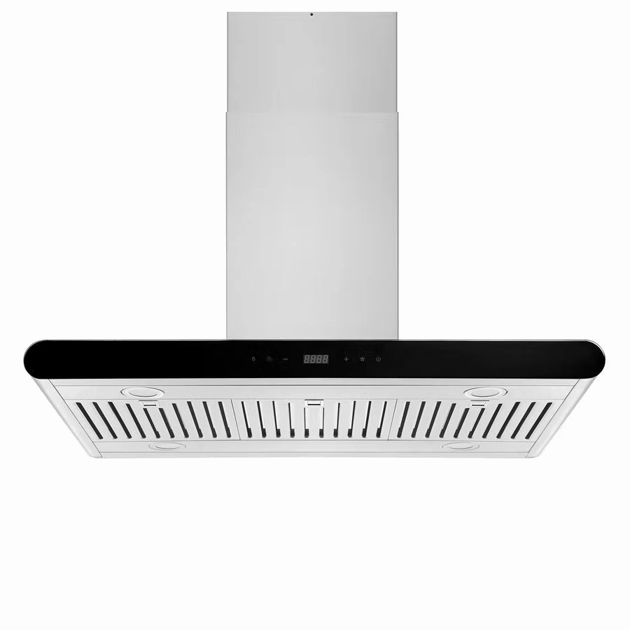 Empava 36 in. 400 CFM Island Wall Mount Ducted Range Hood 36RH10