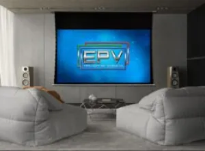 EPV Polar Max Recessed Projector Screen tv, smart tv