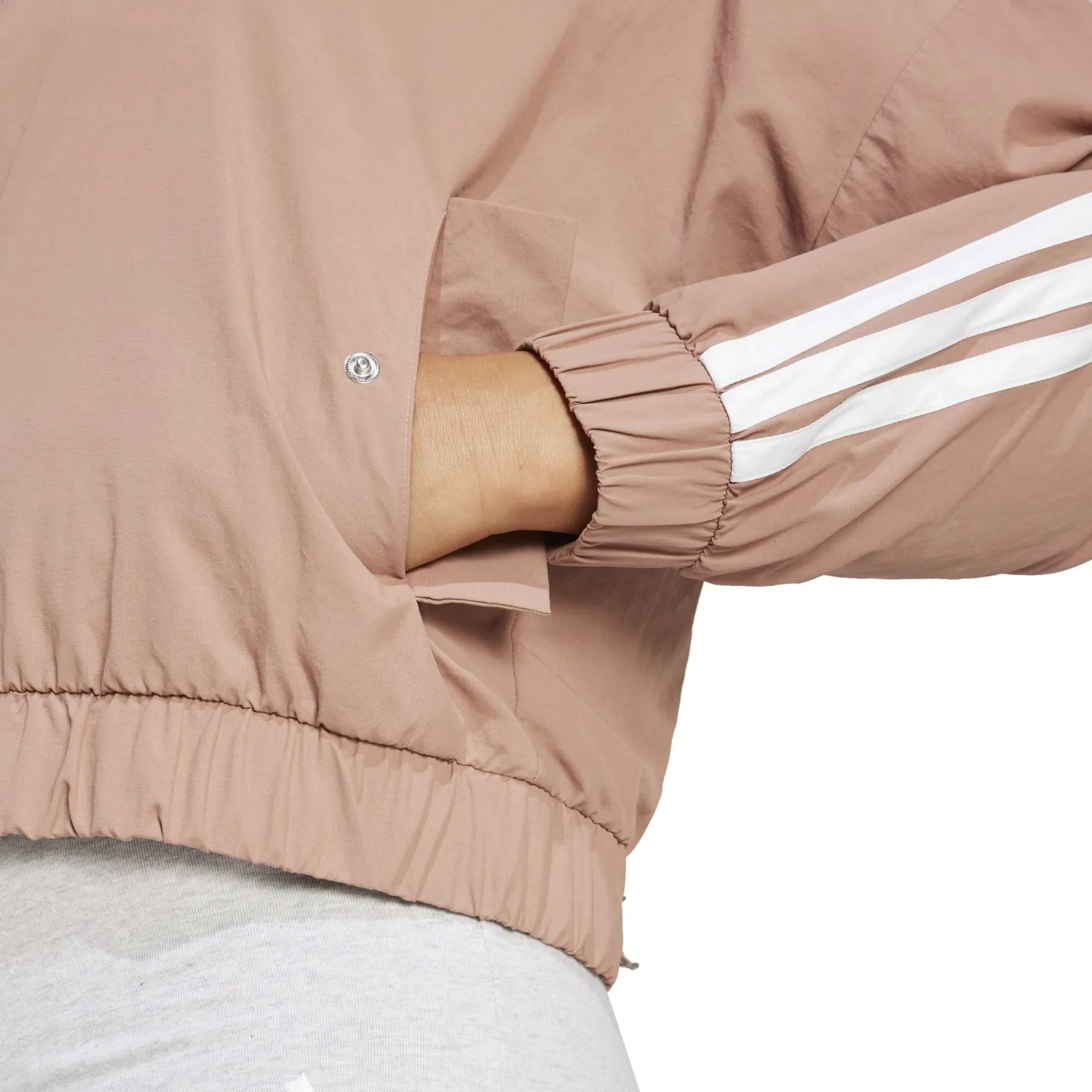 Essentials 3-Stripe Woven Bomber Jacket - Womens Clothing_Adidas