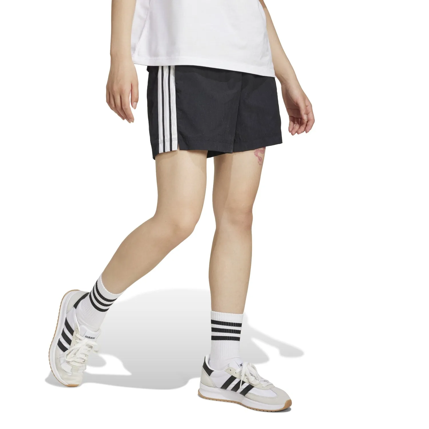 Essentials 3-Stripe Woven Short - Womens Clothing_Adidas