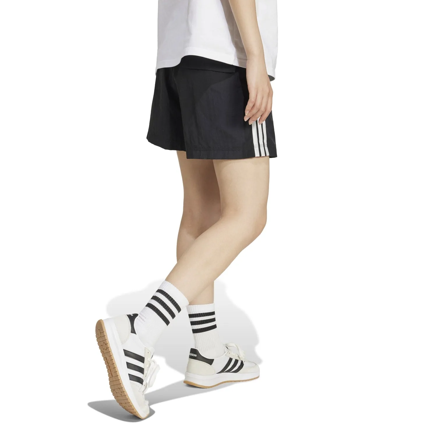 Essentials 3-Stripe Woven Short - Womens Clothing_Adidas