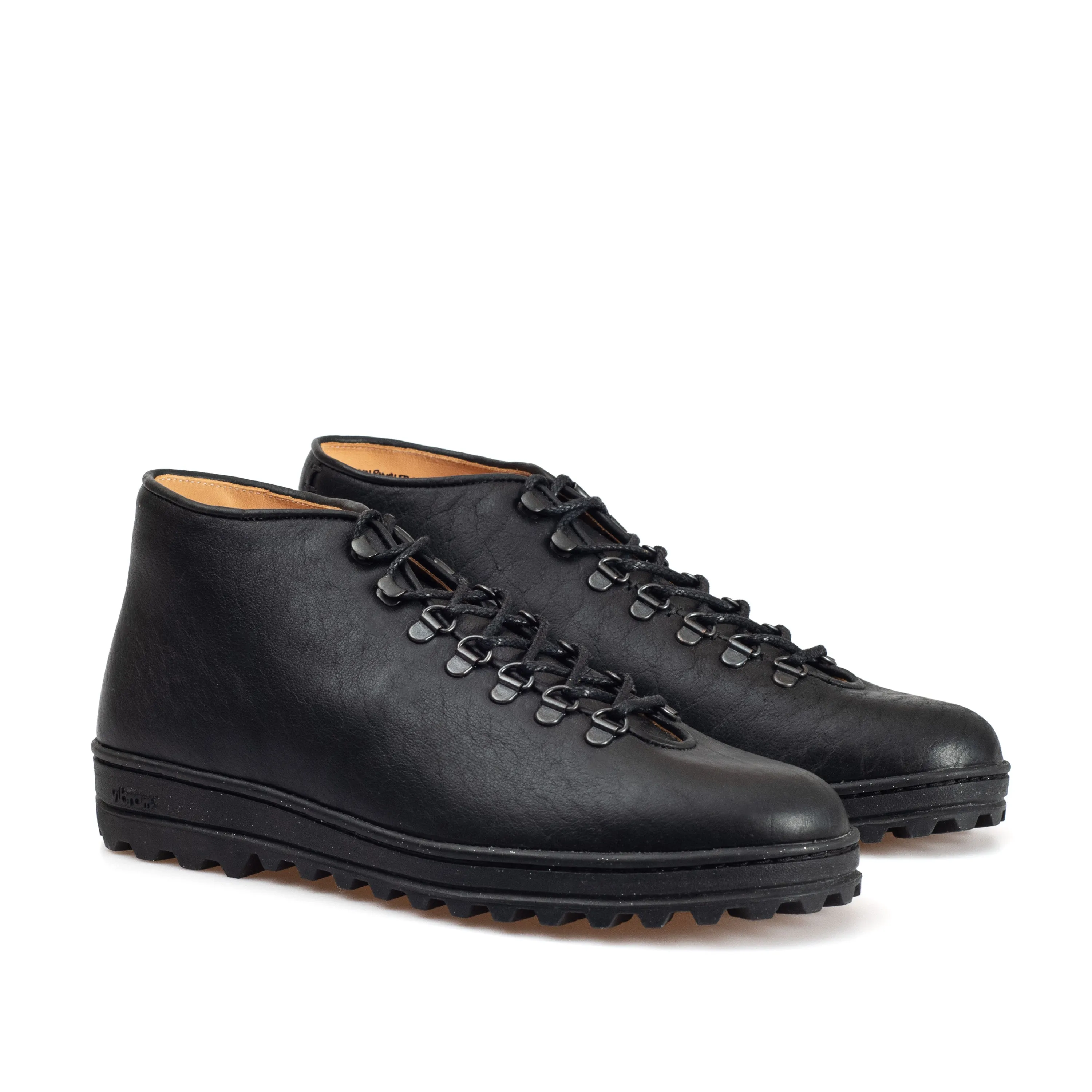 Everdon 'Rambler' Wholecut Mid - Black Horween Buffalo