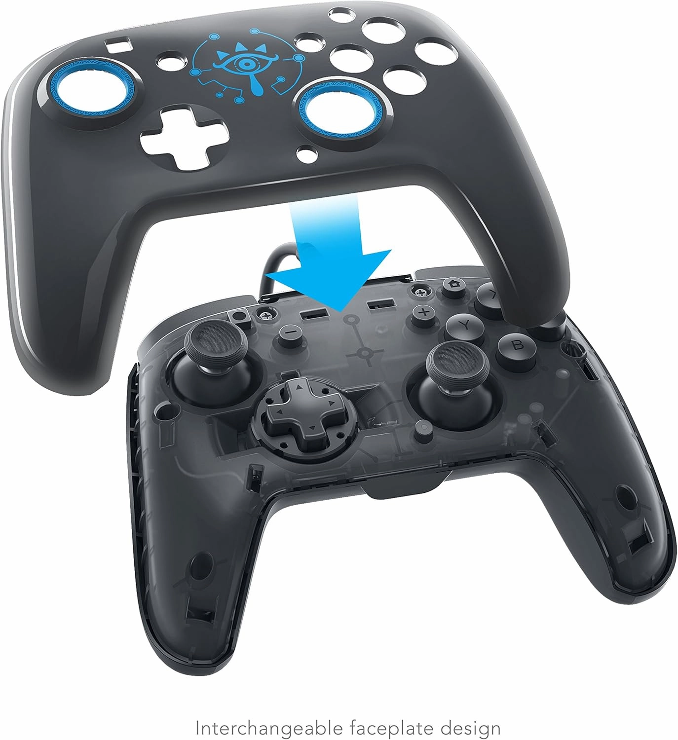 Faceoff Deluxe Wired Pro Controller Breath of the Wild Edition