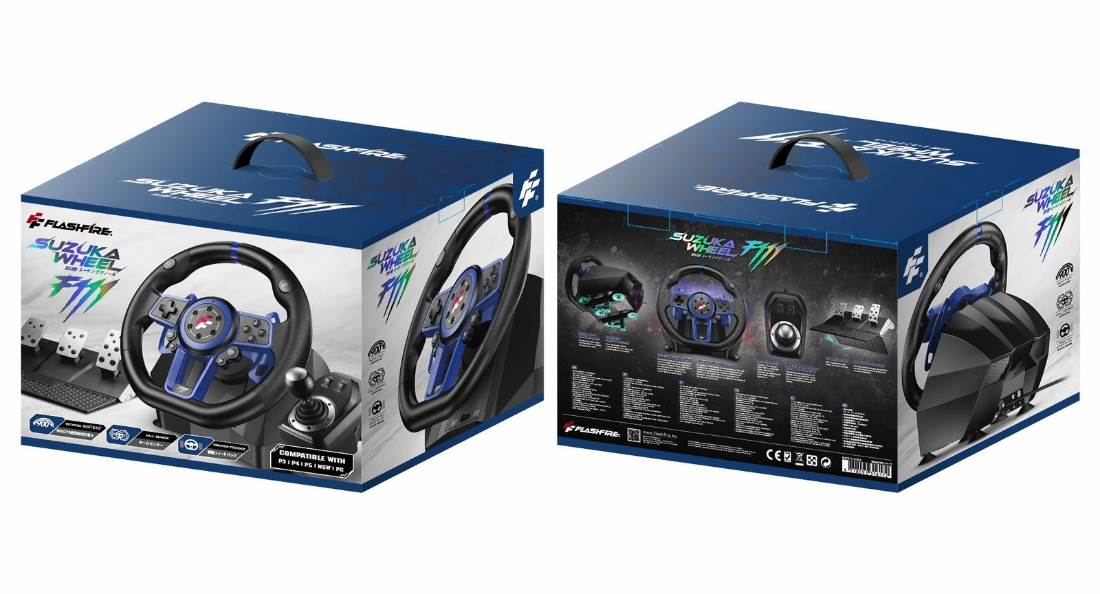 FlashFire Suzuka Wheel 900R/F111 with Shifter ( Support PS5 )
