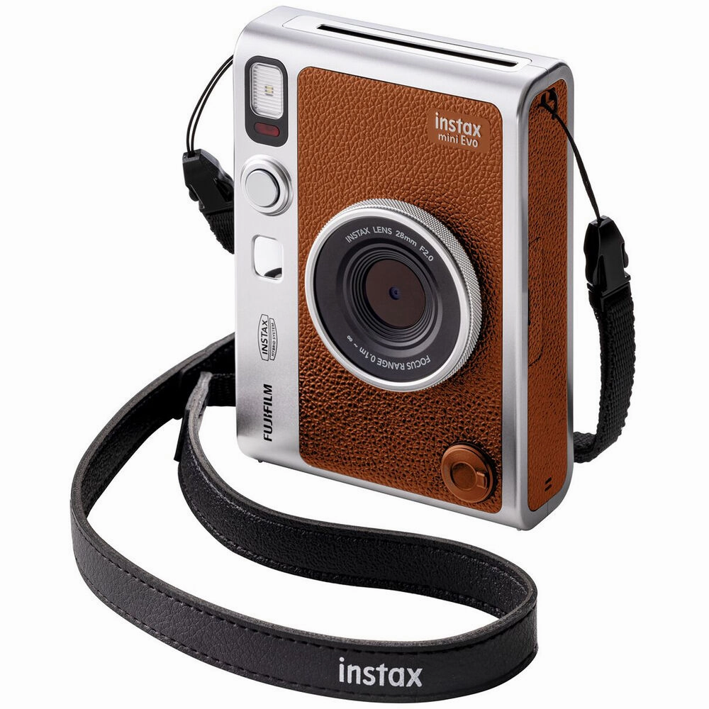 Fujifilm Instax Mini EVO Instant Camera - Brown