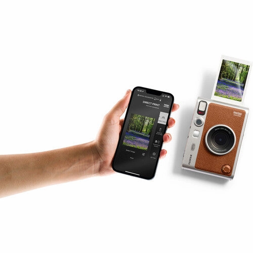 Fujifilm Instax Mini EVO Instant Camera - Brown