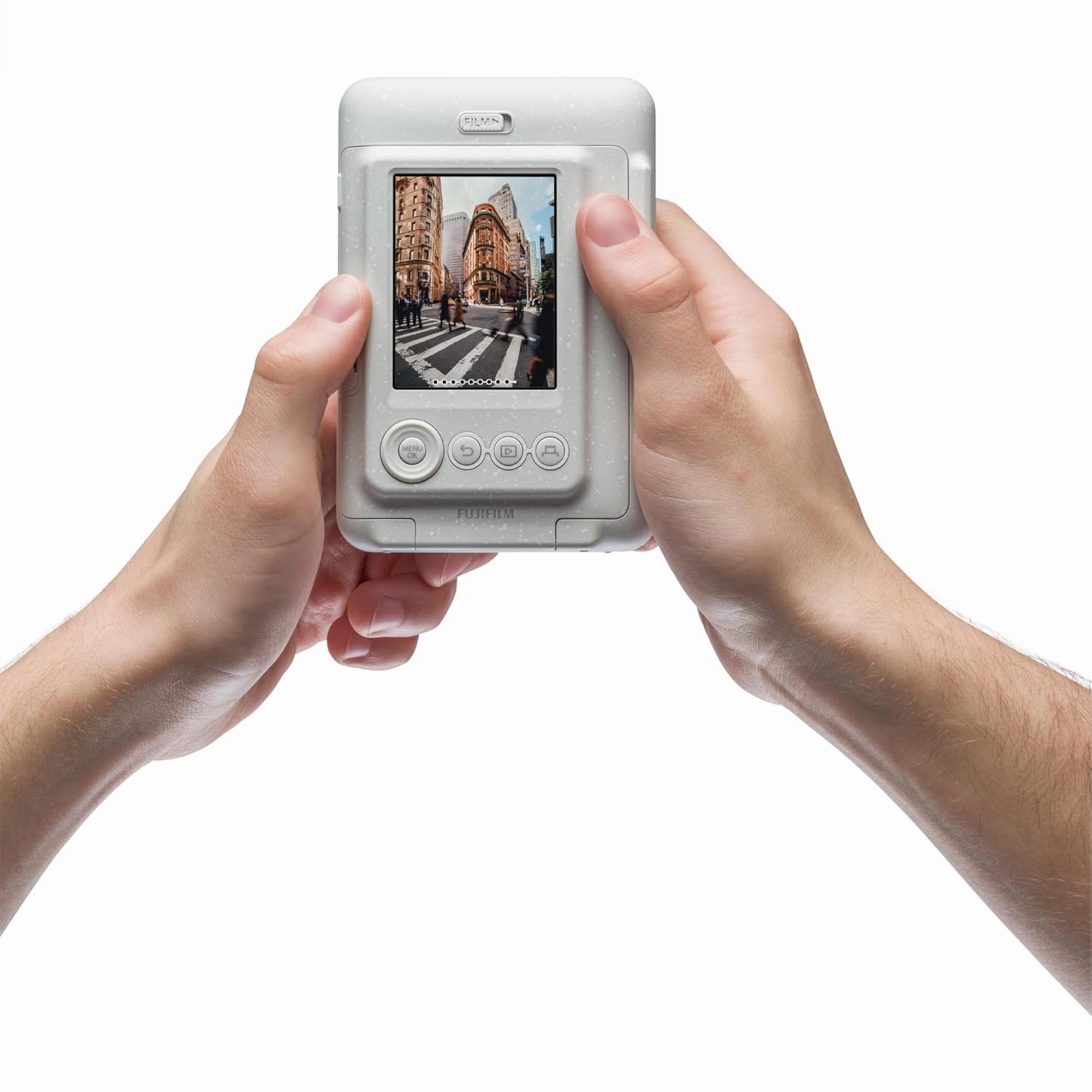 Fujifilm Instax Mini Liplay Hybrid Instant Camera - Misty White