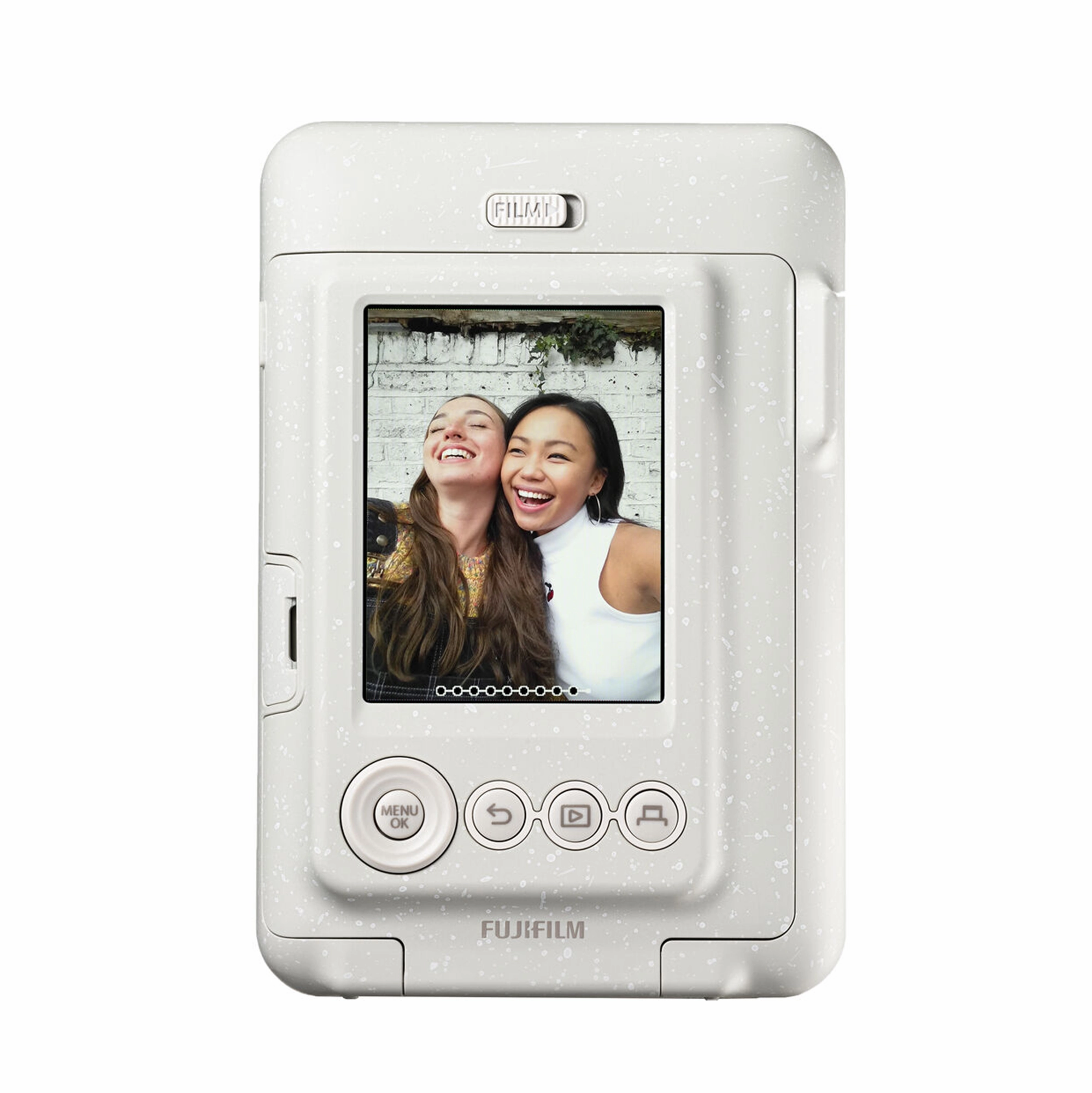 Fujifilm Instax Mini Liplay Hybrid Instant Camera - Misty White