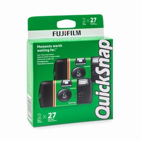 Fujifilm Quicksnap Flash 400 35mm Single-Use Camera with Flash, 27 Exposures, 2 Pack - Green mirrorless camera
