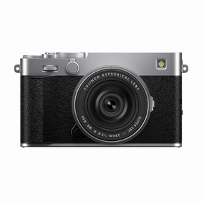 Fujifilm X-E5 Mirrorless Camera with XF 23mm f/2.8 R WR Lens - Silver digital camera