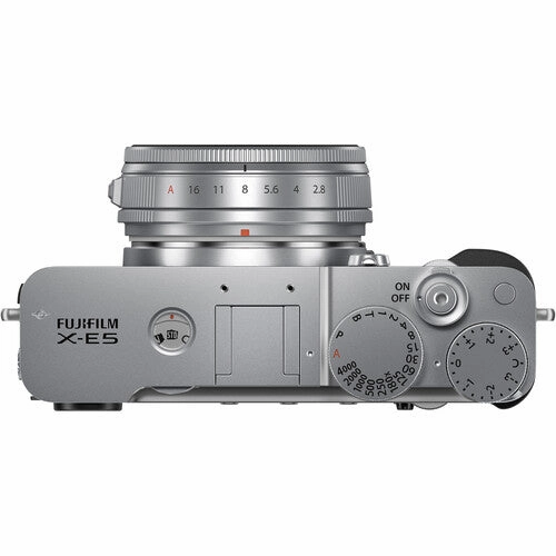 FUJIFILM X-E5 Mirrorless Digital Camera Body - Silver with XF 23mm f/2.8 Lens