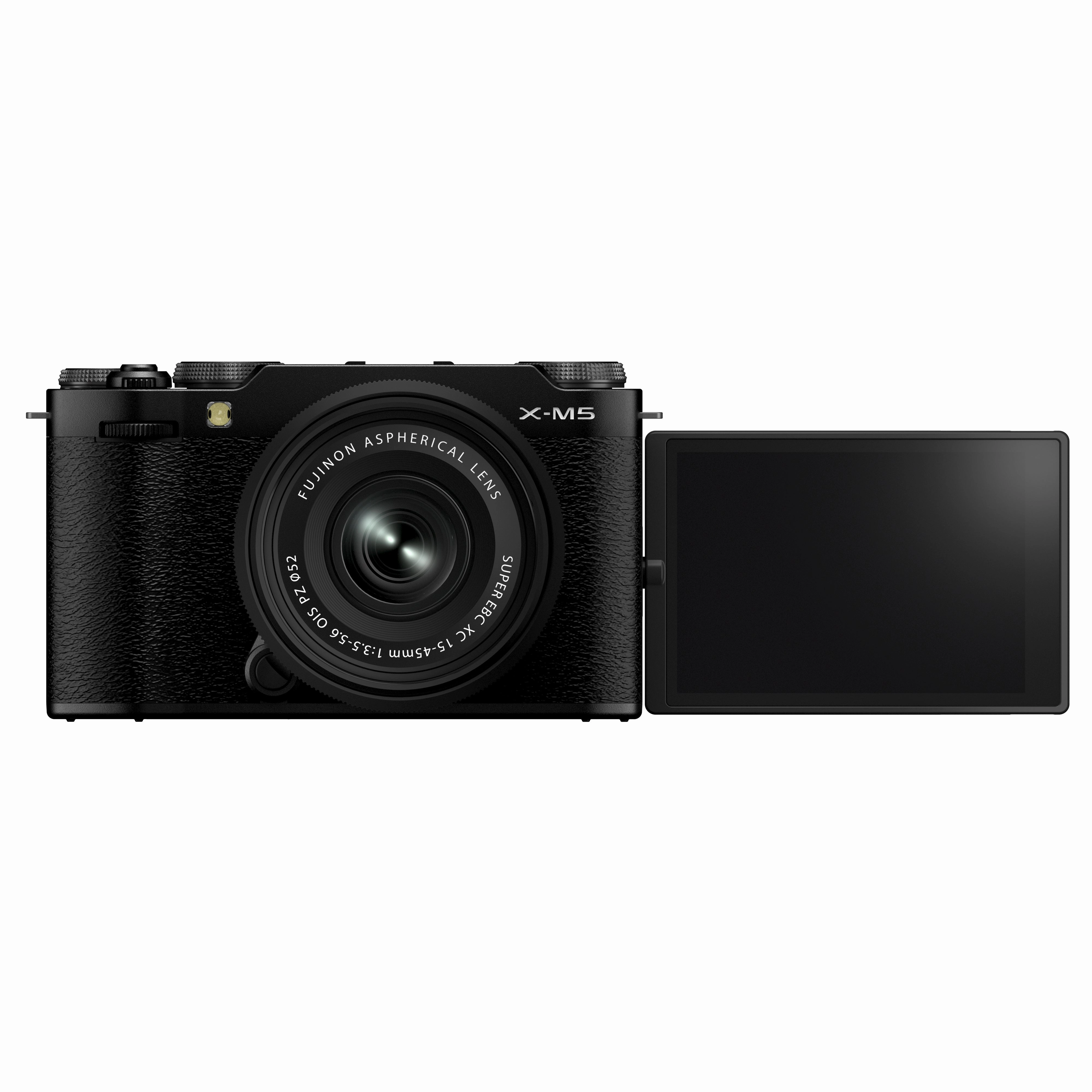 FUJIFILM X-M5 Mirrorless Camera Black with XC 15-45mm f3.5-5.6 OIZ PZ Lens Kit