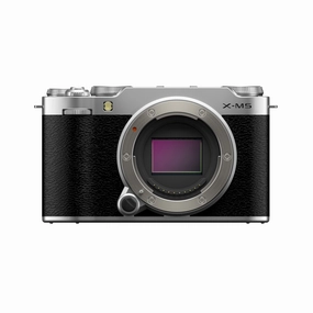 FUJIFILM X-M5 Mirrorless Camera Body Silver portrait photography