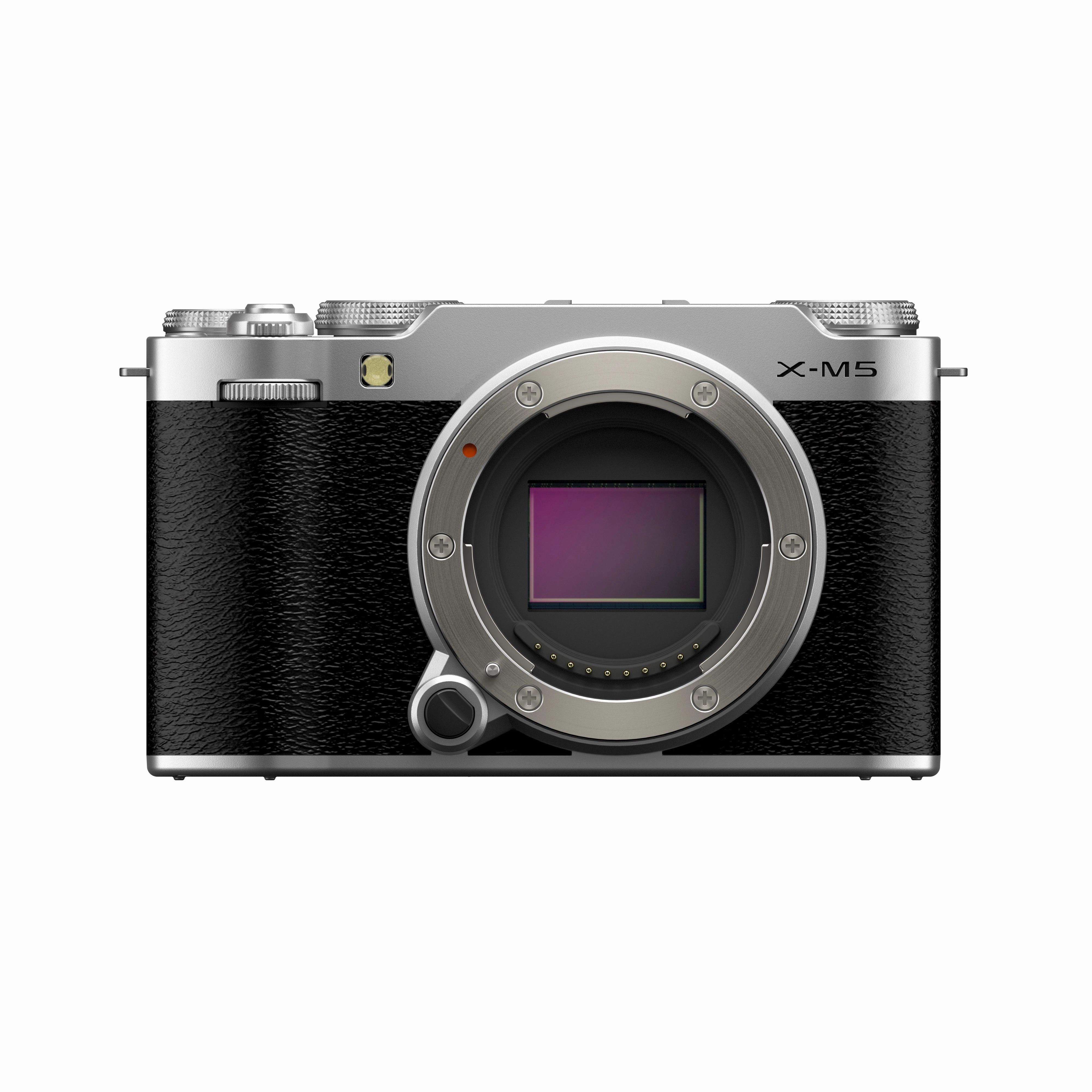 FUJIFILM X-M5 Mirrorless Camera Body Silver portrait photography