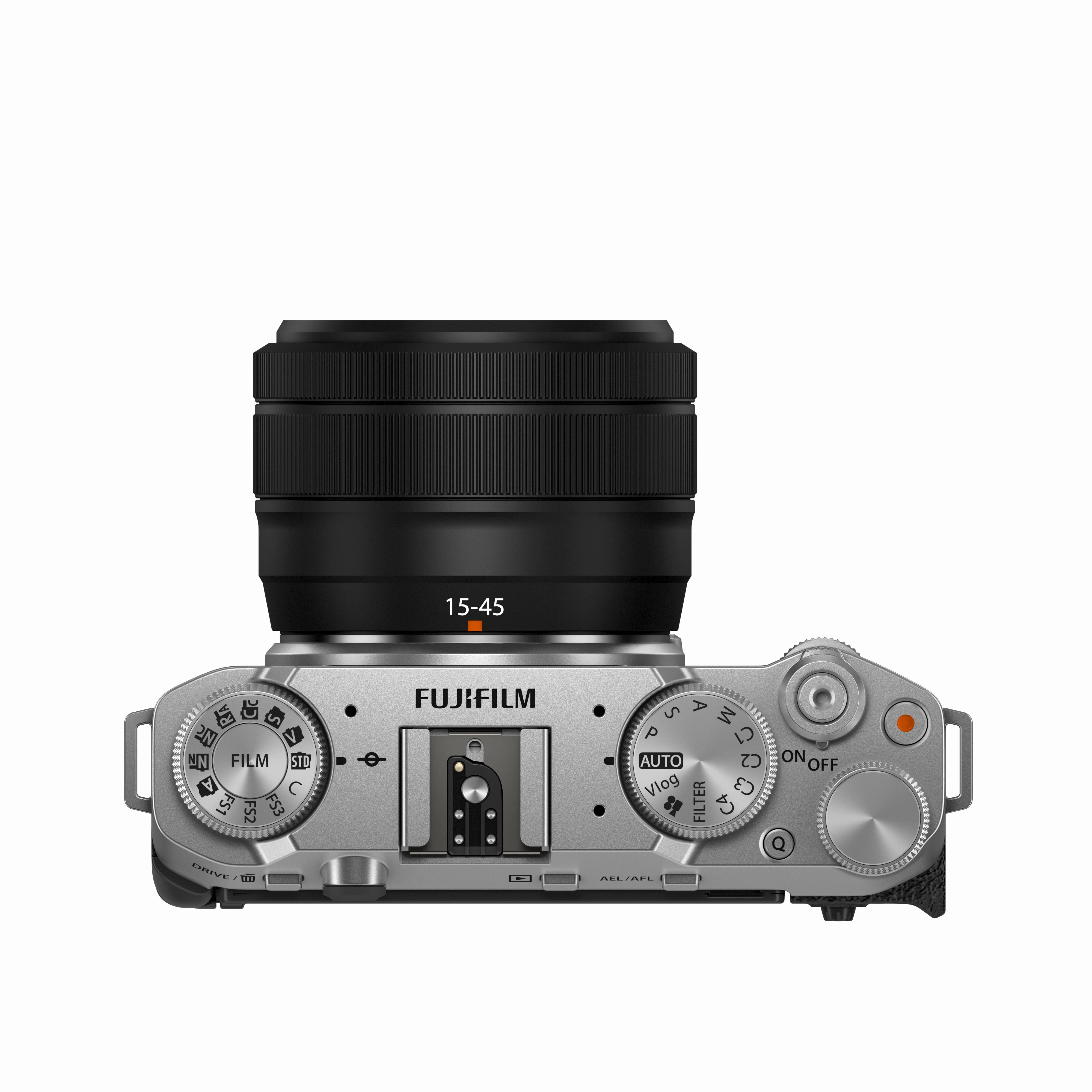 FUJIFILM X-M5 Mirrorless Camera Silver with XC 15-45mm f3.5-5.6 OIZ PZ Lens Kit