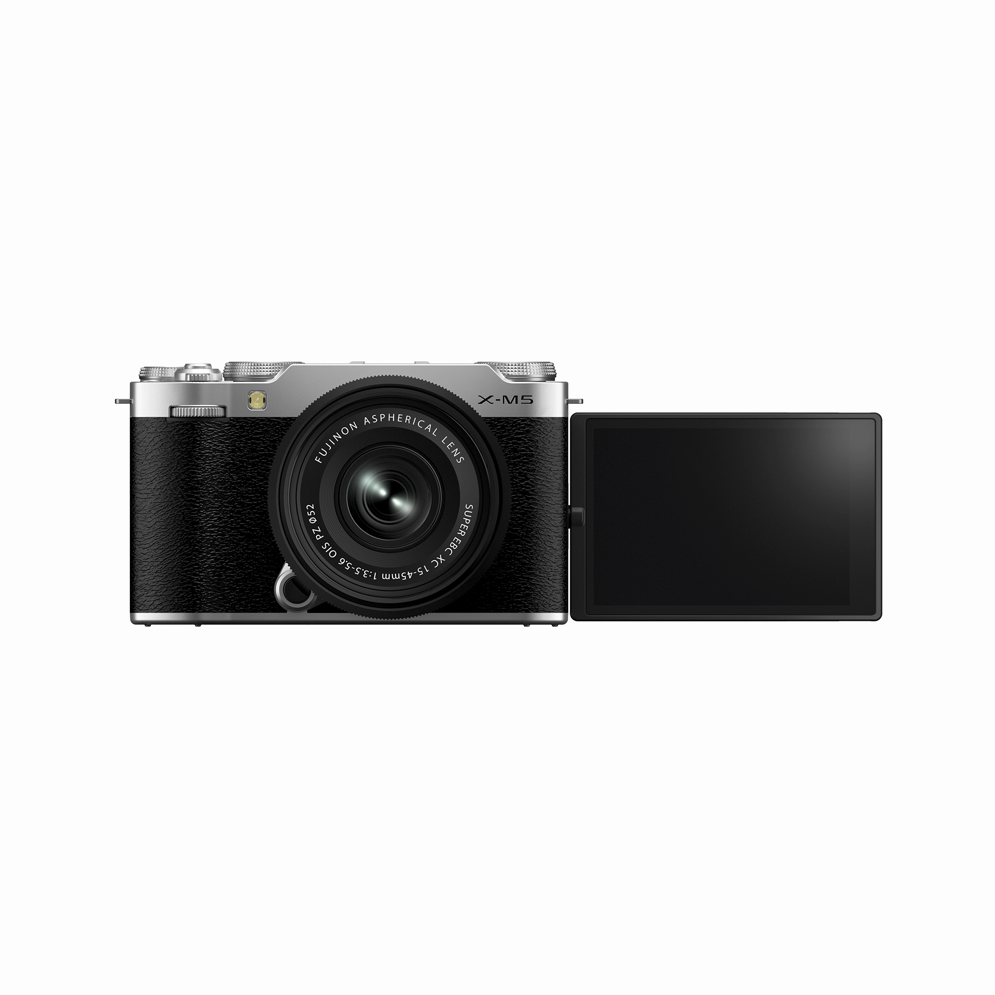 Fujifilm X-M5 Mirrorless Camera with XC 15-45mm f/3.5-5.6 OIS PZ Lens - Silver