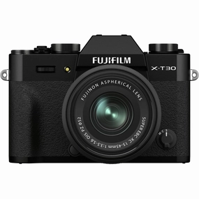 FUJIFILM X-T30 II Mirrorless Camera with XC 15-45mm OIS PZ Lens (Black) portrait photography