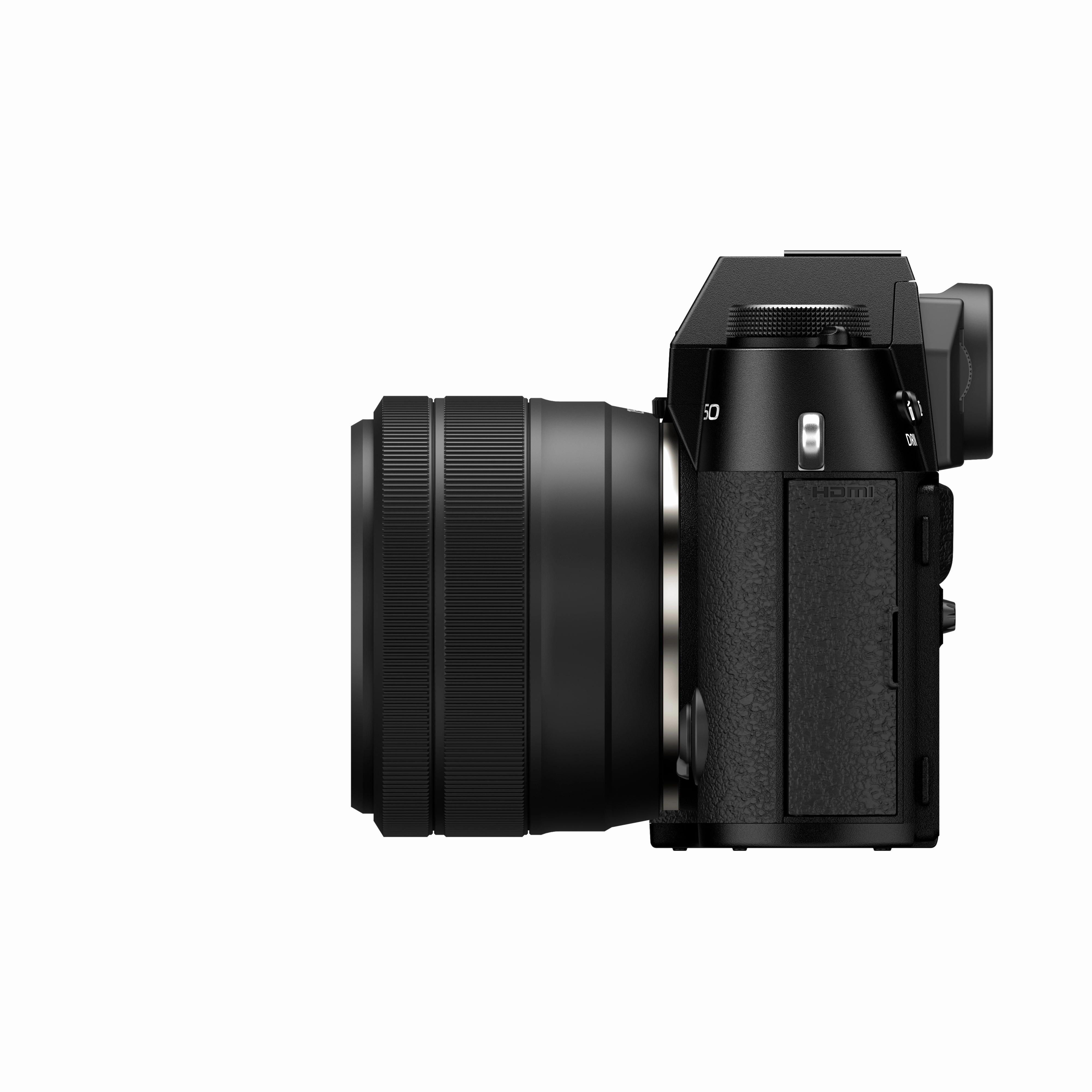 FUJIFILM X-T50 Mirrorless Camera (Black Body) with XC 15-45mm Lens Kit