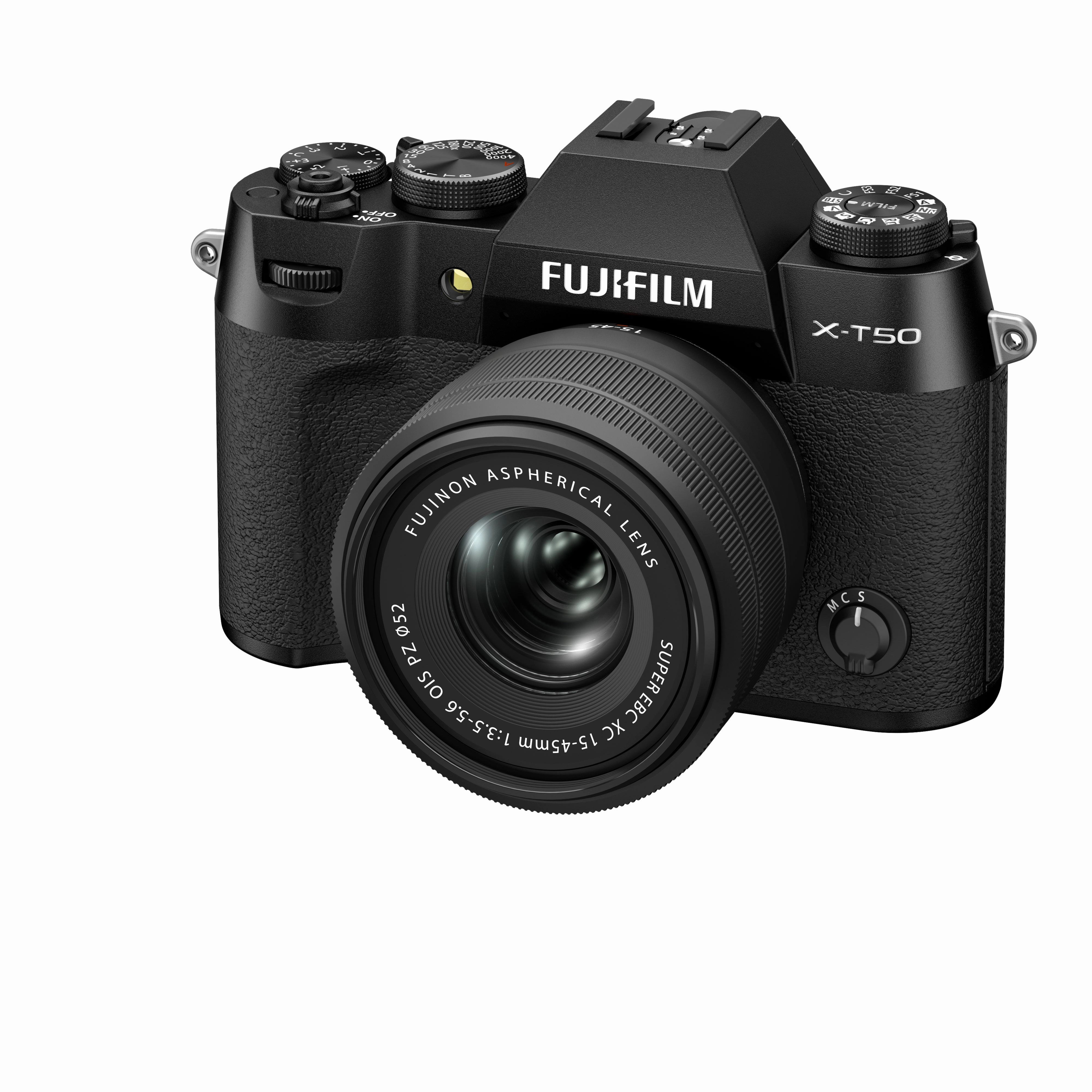FUJIFILM X-T50 Mirrorless Camera (Black Body) with XC 15-45mm Lens Kit