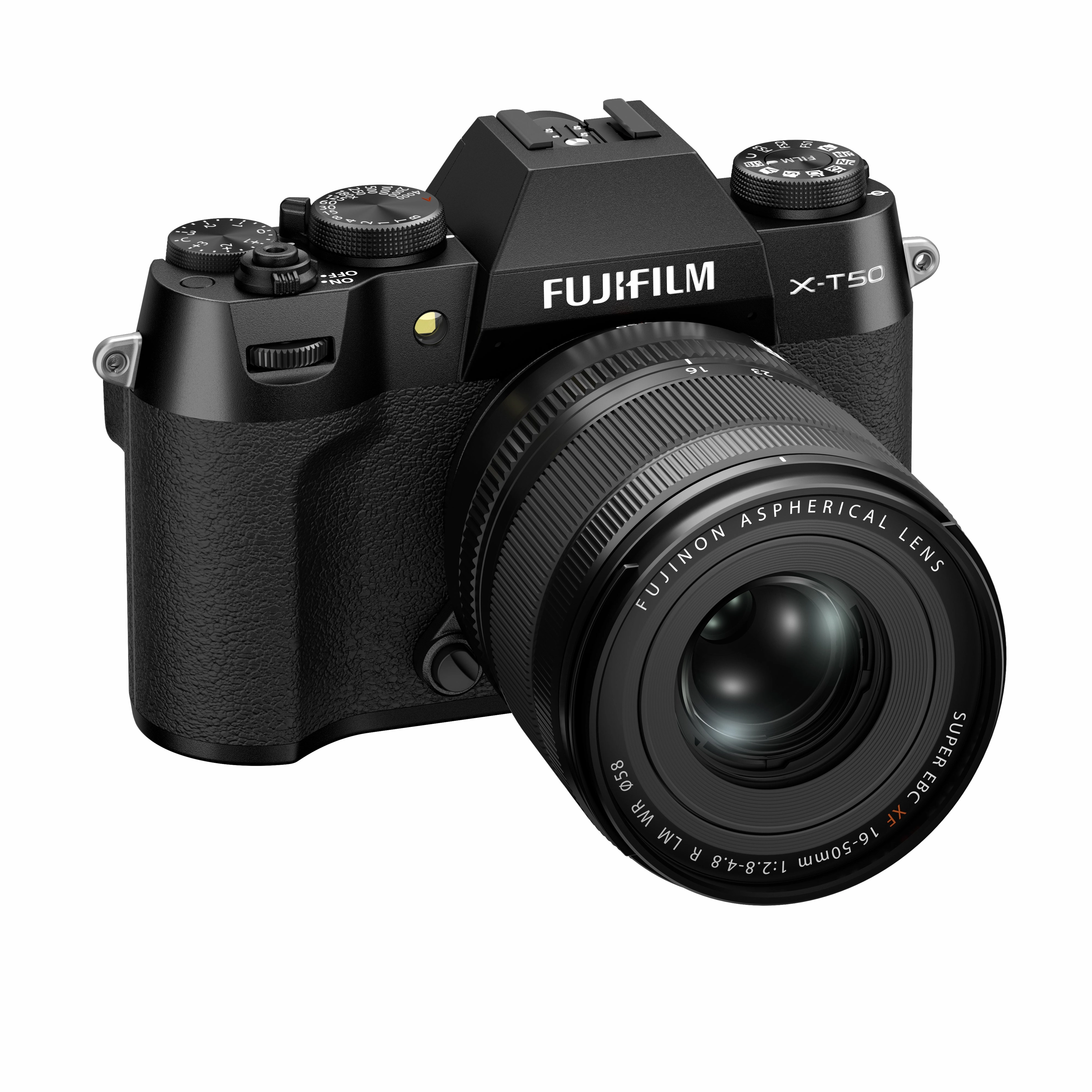 FUJIFILM X-T50 Mirrorless Camera (Black Body) with XF 16-50mm f/2.8-4.8 R LM WR Lens Kit