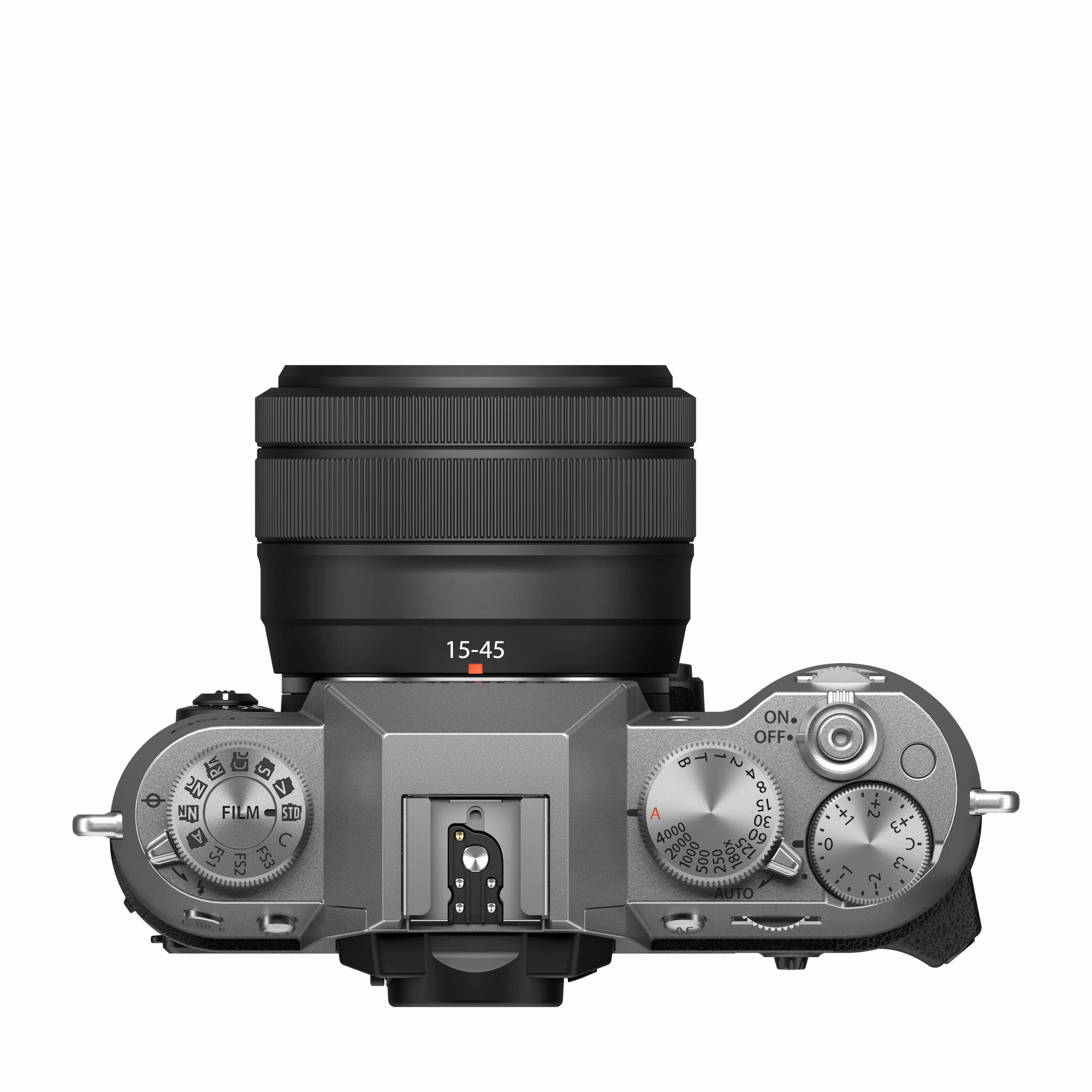 FUJIFILM X-T50 Mirrorless Camera (Silver Body) with XC 15-45mm Lens Kit