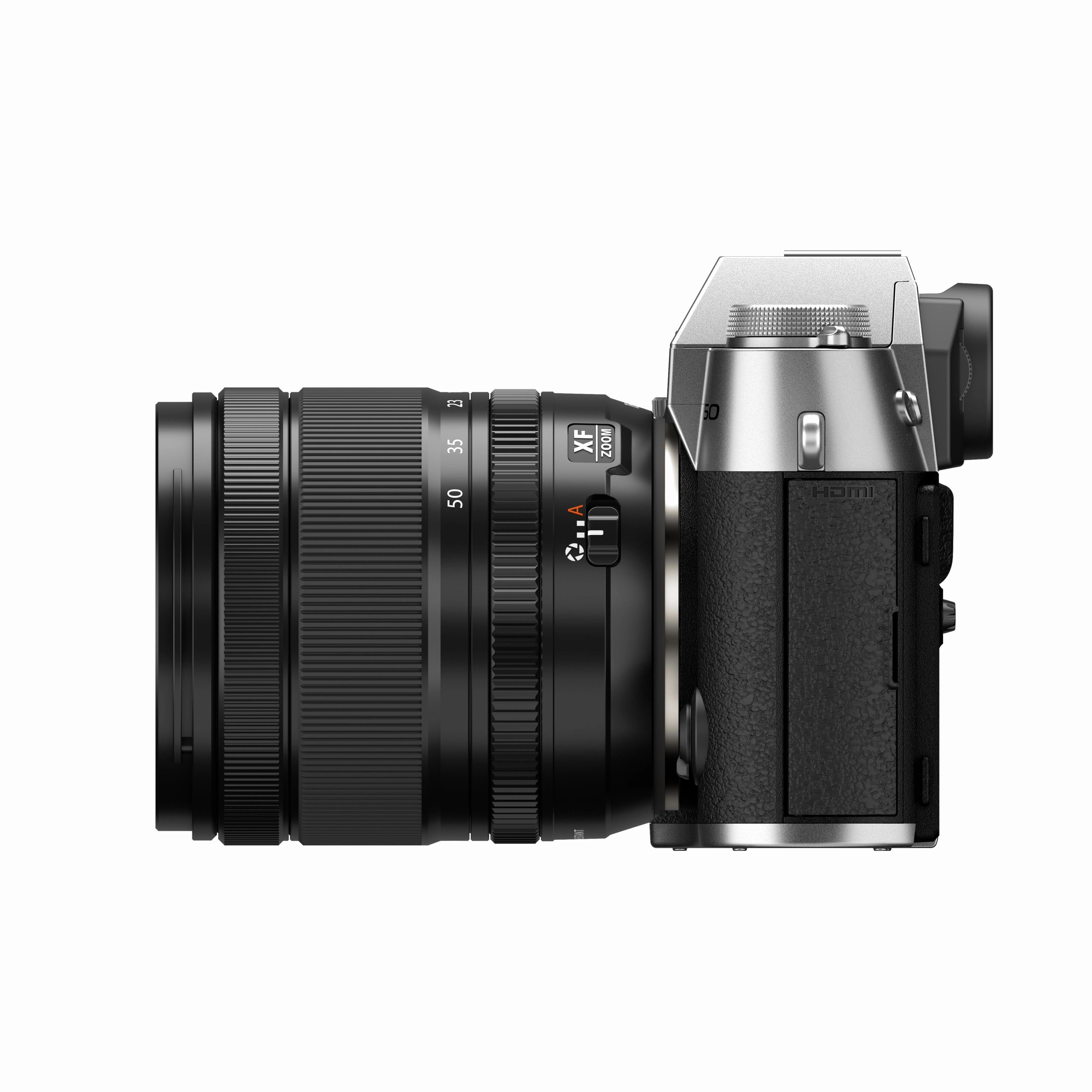 FUJIFILM X-T50 Mirrorless Camera (Silver Body) with XF 16-50mm f/2.8-4.8 R LM WR Lens Kit