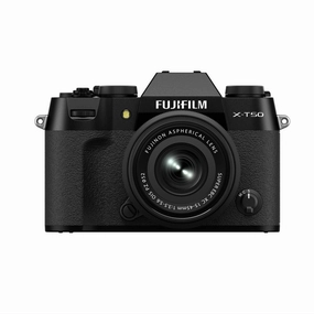 Fujifilm X-T50 Mirrorless Camera with XC 15-45mm f/3.5-5.6 OIS PZ Lens - Black digital camera
