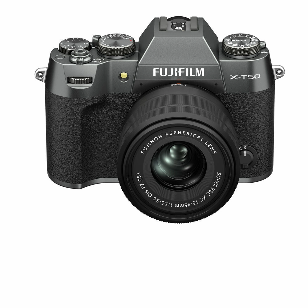 Fujifilm X-T50 Mirrorless Camera with XC 15-45mm f/3.5-5.6 OIS PZ Lens - Charcoal Silver