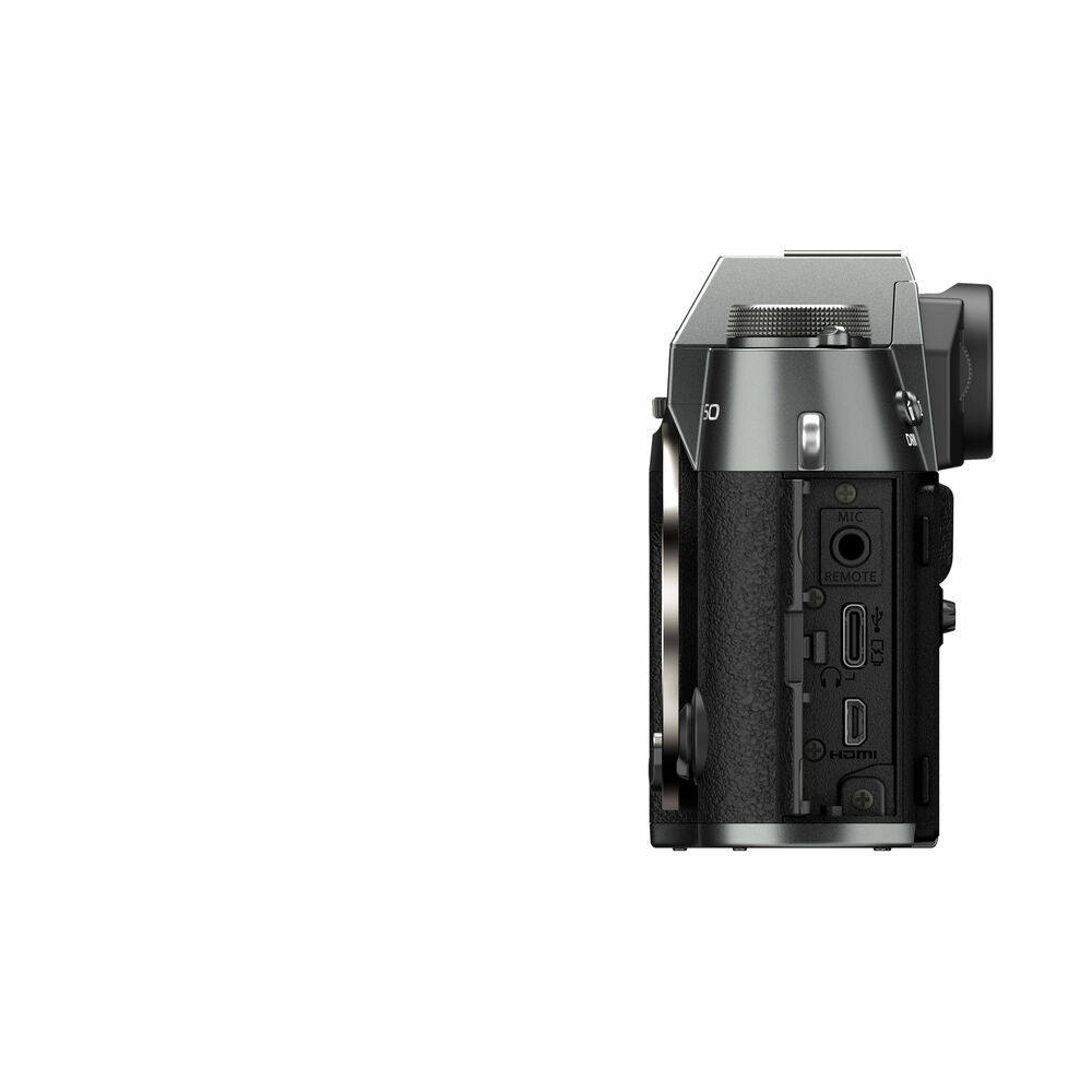 Fujifilm X-T50 Mirrorless Camera with XC 15-45mm f/3.5-5.6 OIS PZ Lens - Charcoal Silver