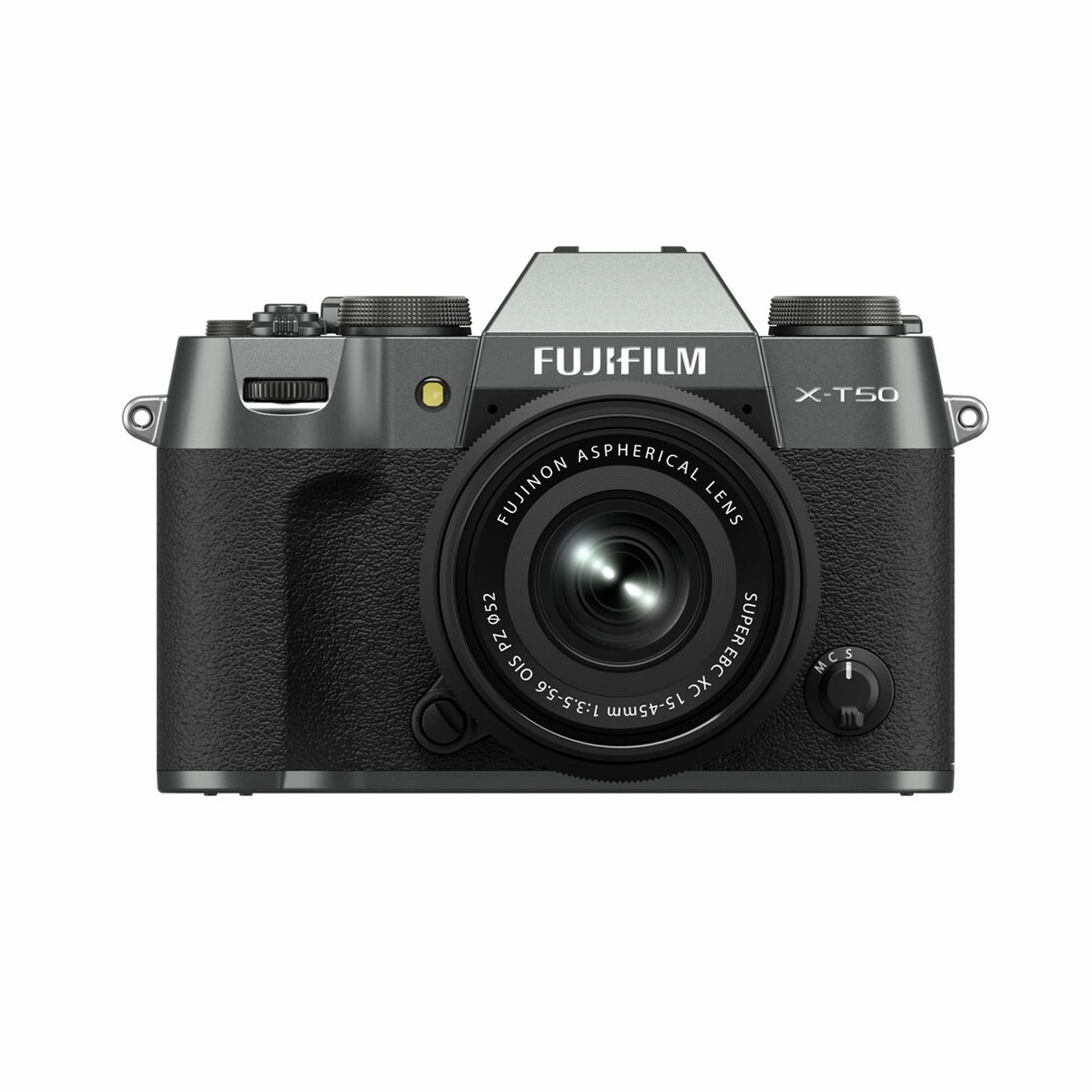 Fujifilm X-T50 Mirrorless Camera with XC 15-45mm f/3.5-5.6 OIS PZ Lens - Charcoal Silver digital camera