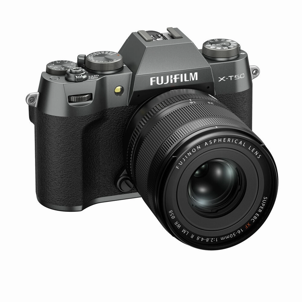 Fujifilm X-T50 Mirrorless Camera with XF 16-50mm f/2.8-4.8 R LM WR Lens - Charcoal Silver