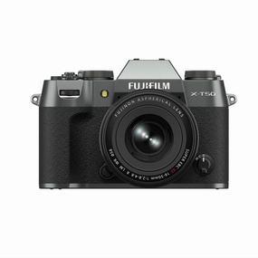 Fujifilm X-T50 Mirrorless Camera with XF 16-50mm f/2.8-4.8 R LM WR Lens - Charcoal Silver digital camera