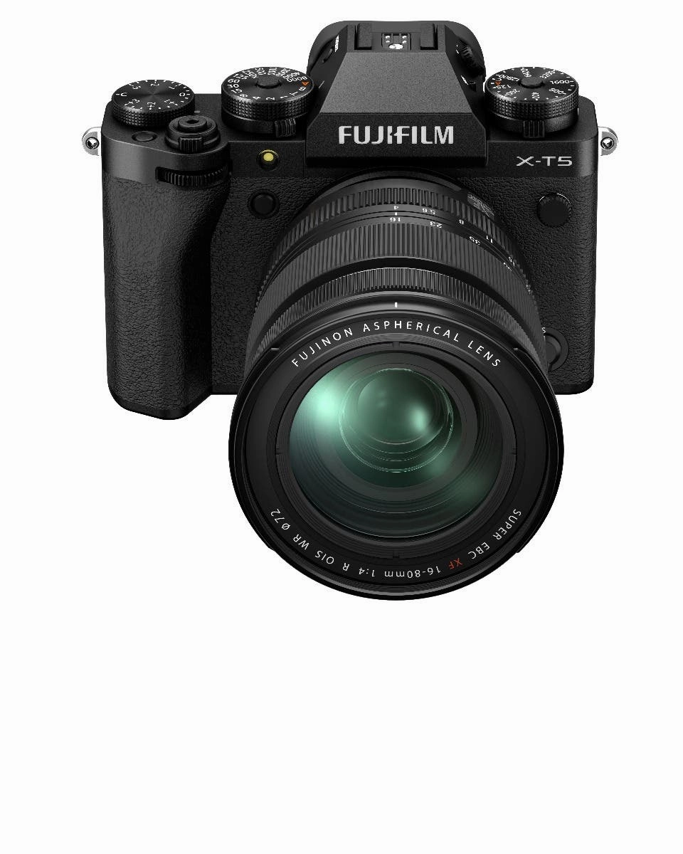 FUJIFILM X-T5 Mirrorless Camera Black with XF 16-80mm Lens Kit