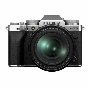 FUJIFILM X-T5 Mirrorless Camera Silver with XF 16-80mm Lens Kit portrait photography