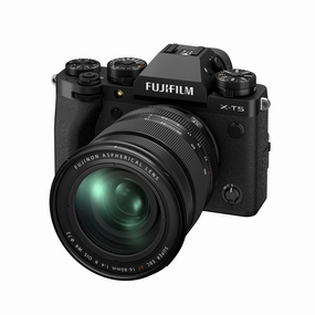 Fujifilm X-T5 Mirrorless Camera with XF 16-80mm f/4 R OIS WR Lens - Black digital camera