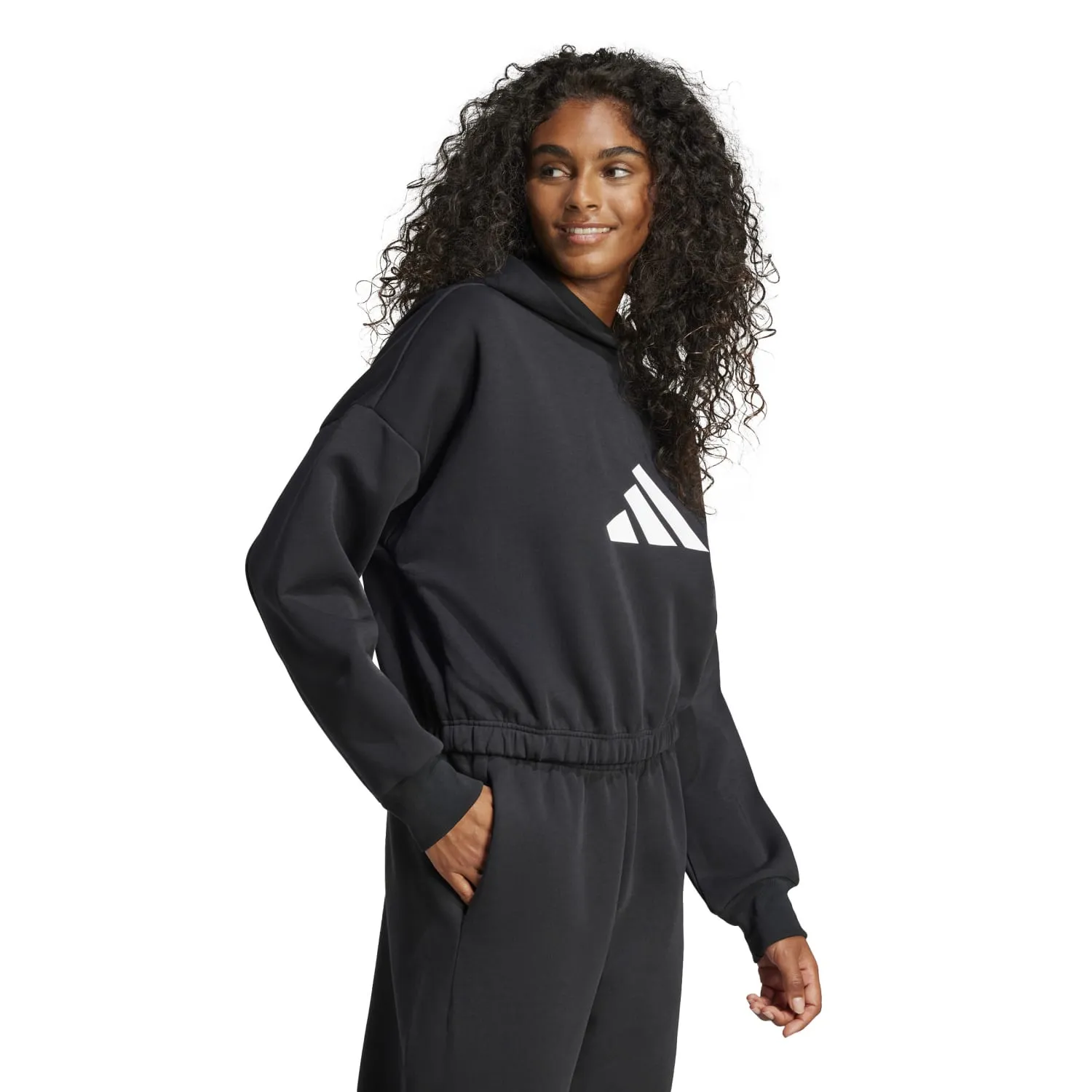 Future Icons 3 Bar Hoody - Womens Clothing_Adidas