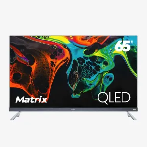 G-Guard TV 65Inch QLED, Smart Google TV Licensed ,3HDMI & 2USB, VRR 144Hz tv stand, curved tv