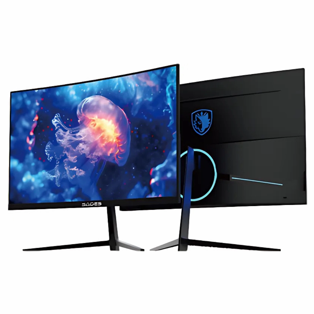 Gaming Bundle PC i5-13400F ,RTX 4060, 16GB RAM With Monitor Sades NC-Pelagia SC-CJ04F24B, 24" FHD 1920x1080, 200Hz, 0.5ms, HDMI 2.1, VA, Curved & Battle Ram Combo (Mouse   Mousepad & Keyboard)