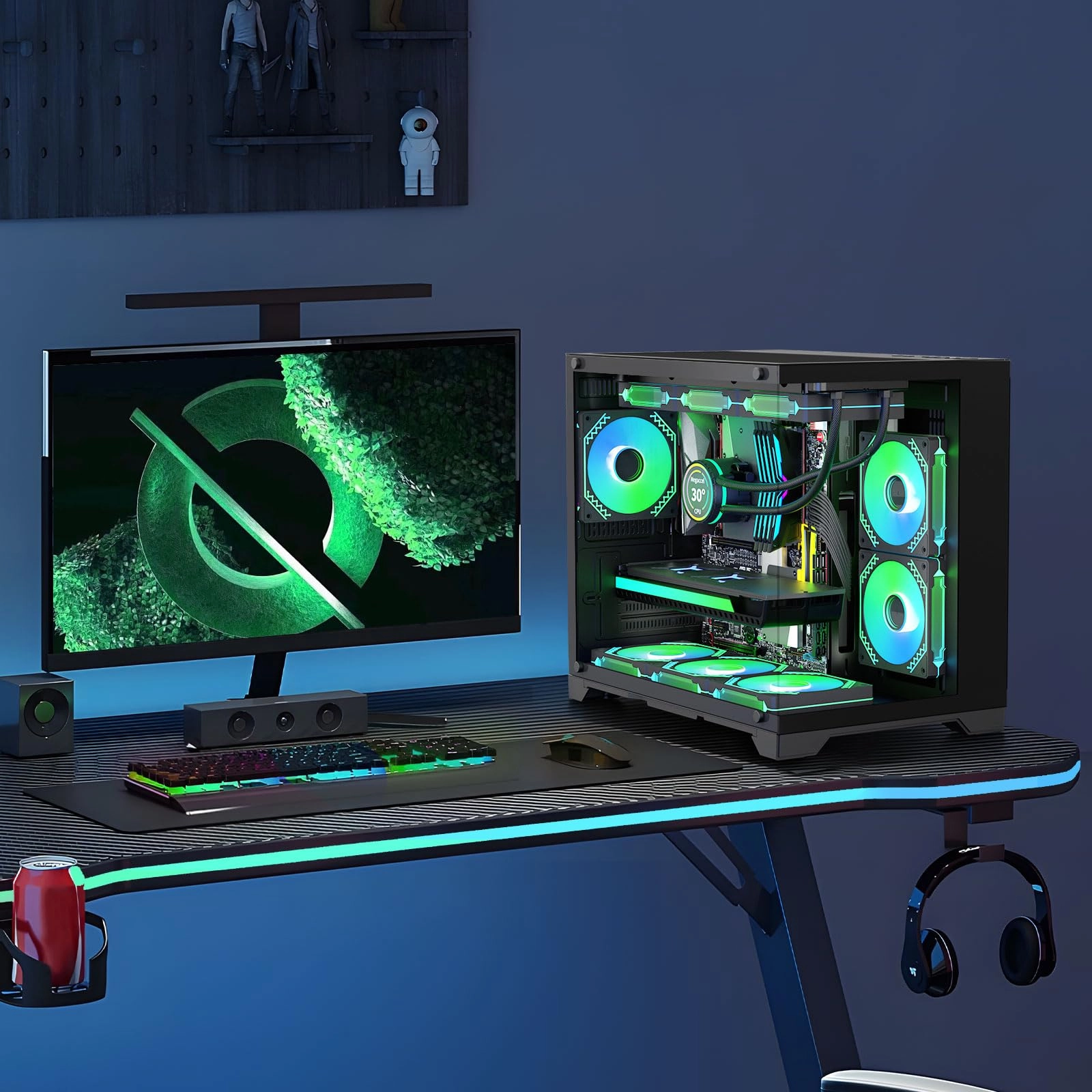 Gaming Pc Intel Core i7-14700F, RTX 4070, RAM 64GB