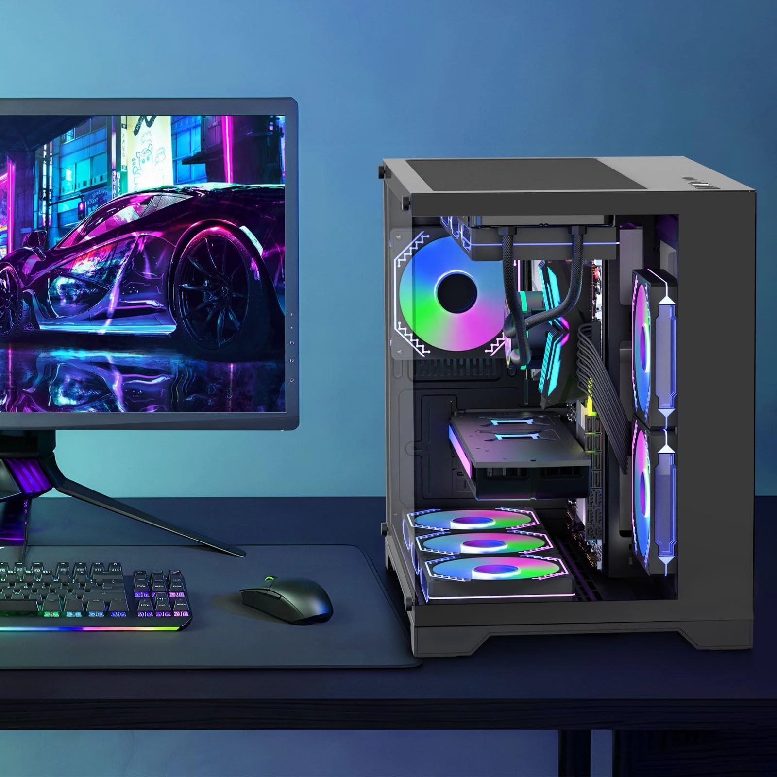 Gaming PC Intel Core i7-14700F, RTX 4070Ti Super, 32GB RAM DDR5
