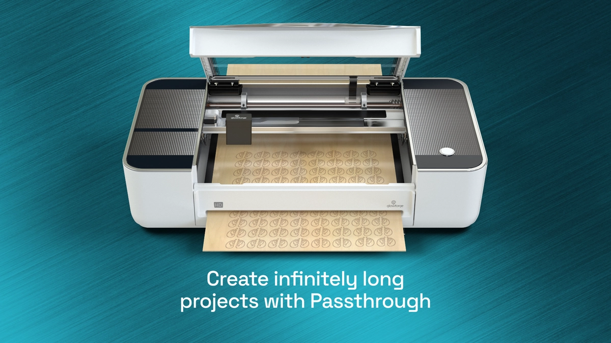 Glowforge Pro HD 45 Watt 3D Laser Cutter / Engraver
