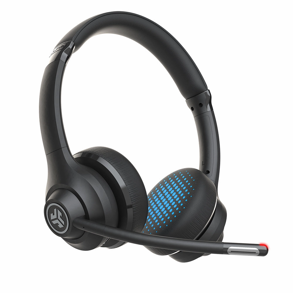 GO Work Wireless On-Ear Headset Black bass headphones, foldable headphones