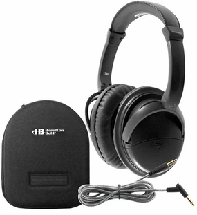 HamiltonBuhl Deluxe Active Noise-Cancelling Headphones with Case (On Sale!) noise cancelling headphones, bluetooth earbuds