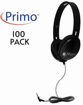 HamiltonBuhl Primo Headphones (100-Pack) noise cancelling headphones, bluetooth earbuds