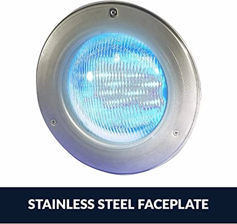 Hayward ColorLogic 4.0 LED Pool Light, 120V/100 Ft Cord Stainless Steel