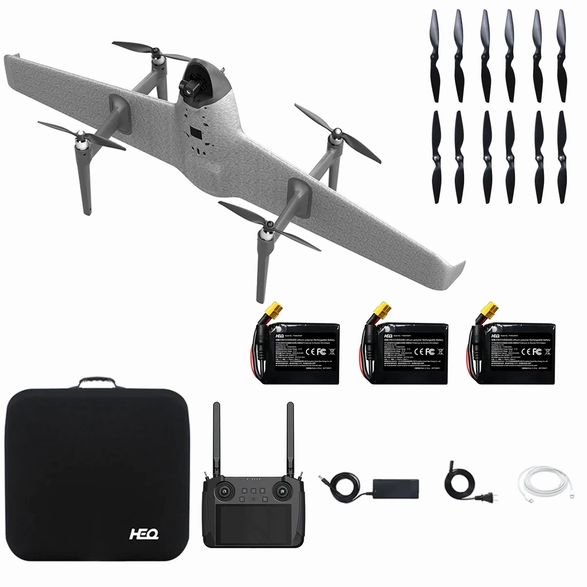 HEQ Swan Voyager Flying Wing with 3 Axis Gimbal 4K Camera Fly More Combo dji mini 3 pro